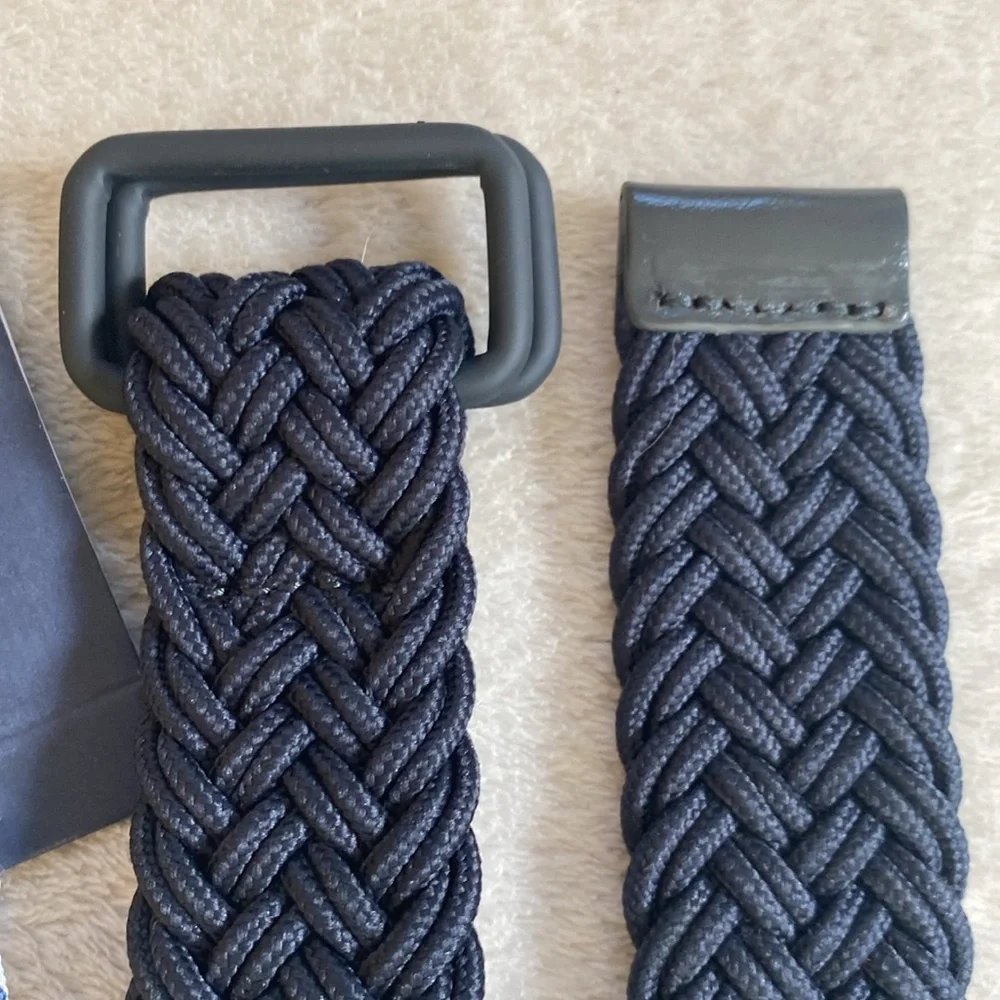 NWT Vineyard Vines navy nylon braided d-ring belt Sz XXL